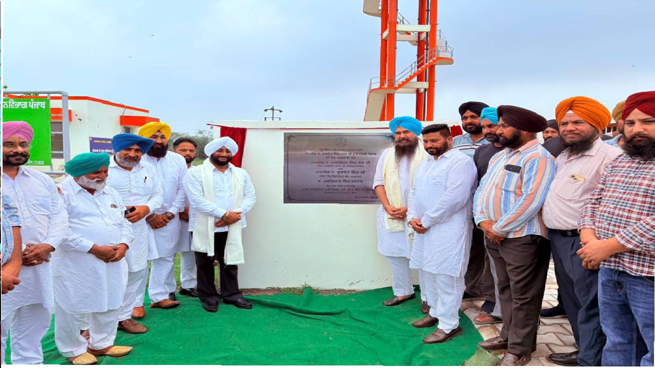 MLA Kulwant Singh and MP Malwinder Singh Kang inaugurating RCC benches in Kurda village, SAS Nagar Mohali, and interacting with residents during a Lok Milni programme