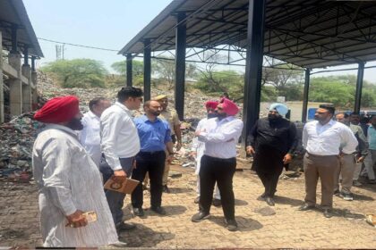 Mayor Sarabjeet Singh Samana inspects the dumping grounds at Phase 9, Phase 11, and Jagatpura in Mohali to review waste management and pollution control measures