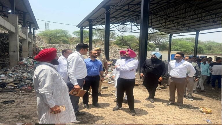 Mayor Sarabjeet Singh Samana Inspects Mohali Dumping Sites, Initiates Action to Improve Waste Management