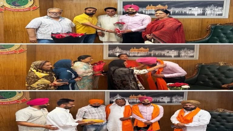 Mayor Sarabjeet Singh Samana Meets Well-Wishers and Community Members at Municipal Corporation Office in Mohali