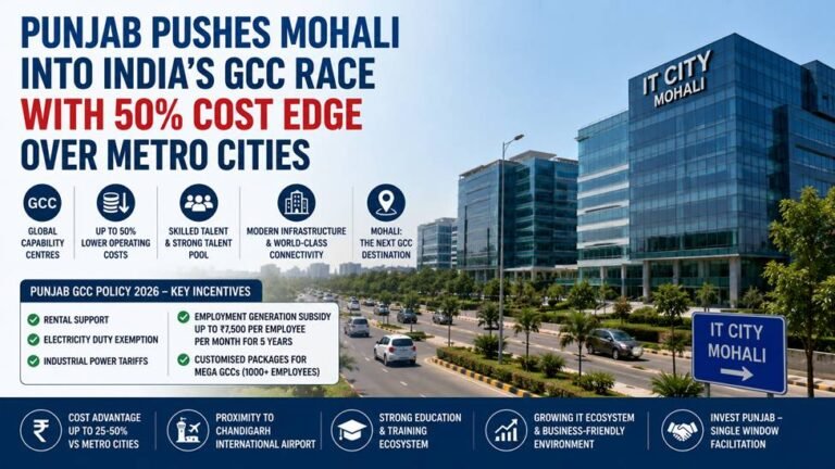 Article Headline: Punjab Pushes Mohali Into India’s GCC Race With 50% Cost Edge Over Metro Cities