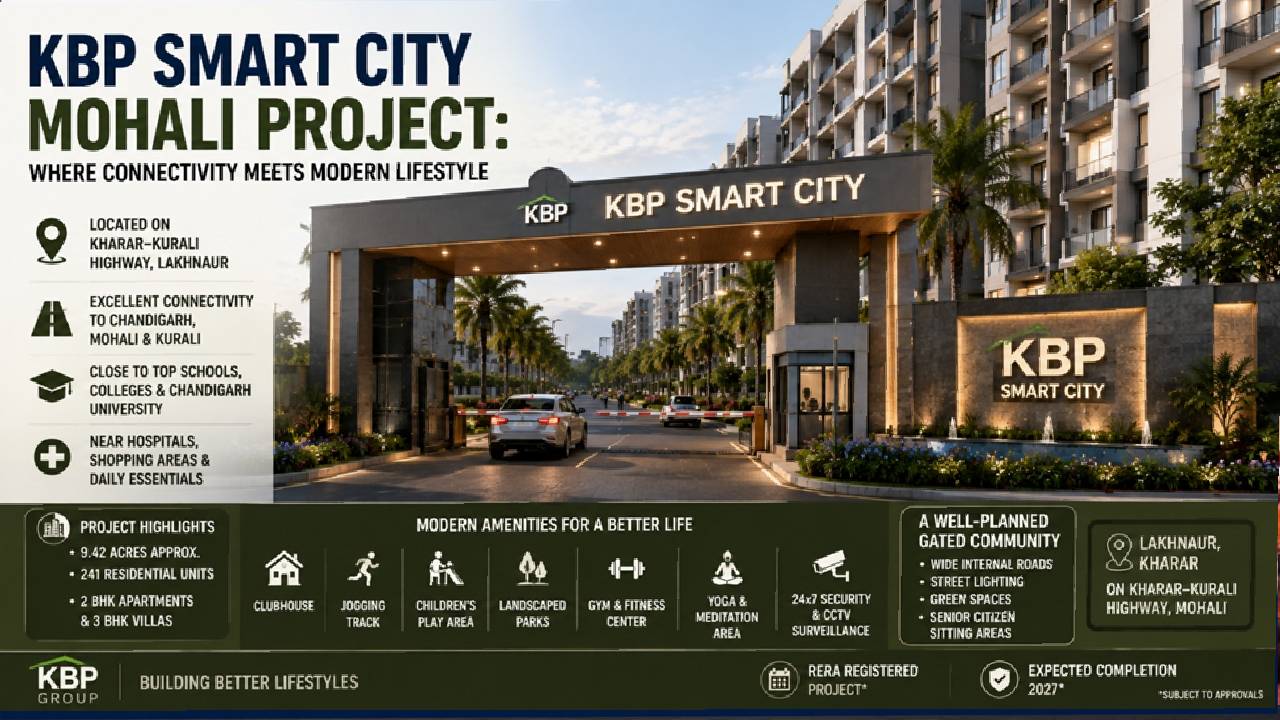 KBP Smart City residential development on the Kharar-Kurali Highway near Mohali.