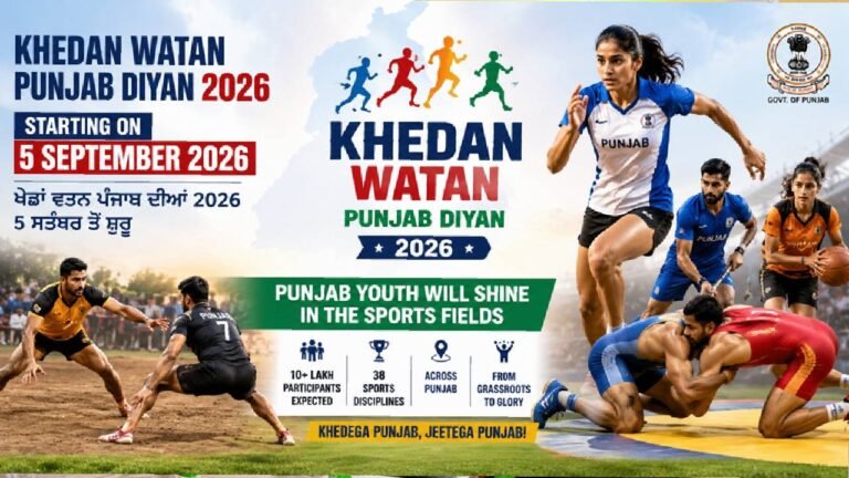 Article Headline: Khedan Watan Punjab Diyan 2026 to Begin on September 5, Punjab Youth Ready to Shine in Sports