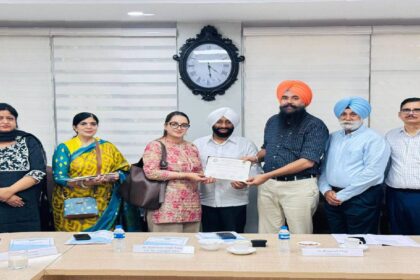 MLA Kulwant Singh participates in a Board of Management meeting at Dr BR Ambedkar State Institute of Medical Sciences in Mohali.