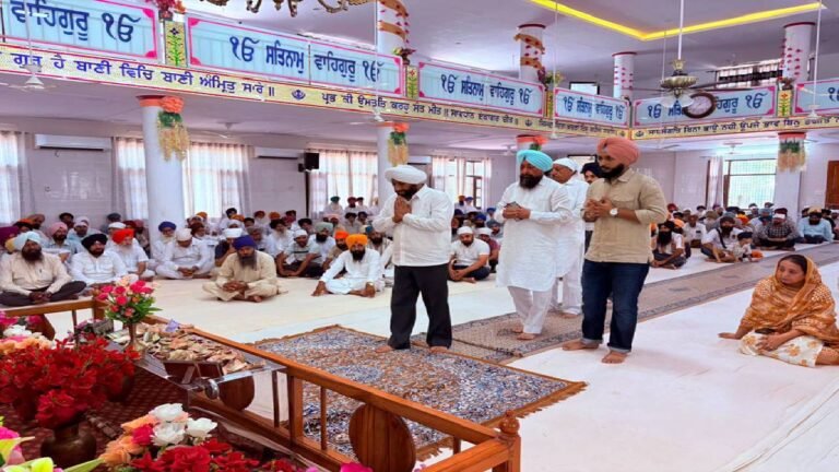 Kulwant Singh Pays Last Respects to Young Amritpal Singh in Mataur