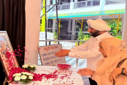 MLA Kulwant Singh attends the Antim Ardas of Shri Dharampal Upashak Ji at Gurdwara Sri Sahibwara Phase 5 Mohali.