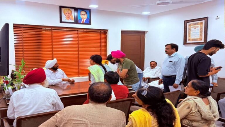 MLA Kulwant Singh Meets Mohali Constituency Residents, Assures Timely Resolution of Issues