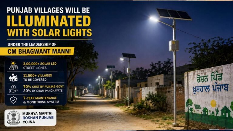 Punjab Villages Set for Solar Lighting Upgrade Under Mukhya Mantri Roshan Punjab Yojna