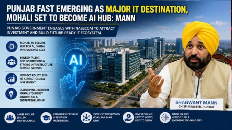 Article Headline: Punjab Fast Emerging as Major IT Destination, Mohali Set to Become AI Hub: Mann