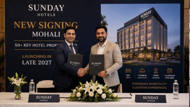 Sunday Hotels Signs Agreement for New 55-Key Property in Mohali, Launch Expected in 2027