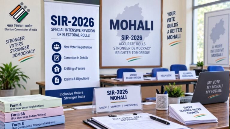 Roll Observer Reviews SIR-2026 Progress in Mohali