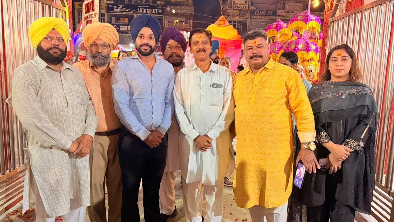 Ganesh Mahotsav Mohali event in Phase-11 attended by Sarabjeet Singh Samana