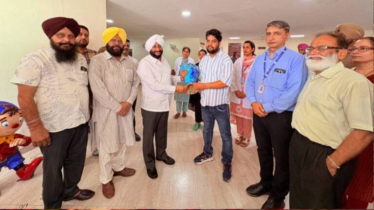 MLA Kulwant Singh attends a programme at the Centre of Excellence for Autism and Neurodevelopmental Disorders in Sector 79 Mohali.