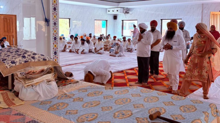 Kulwant Singh Attends Last Prayer for Paramjit Kaur in Bhago Majra