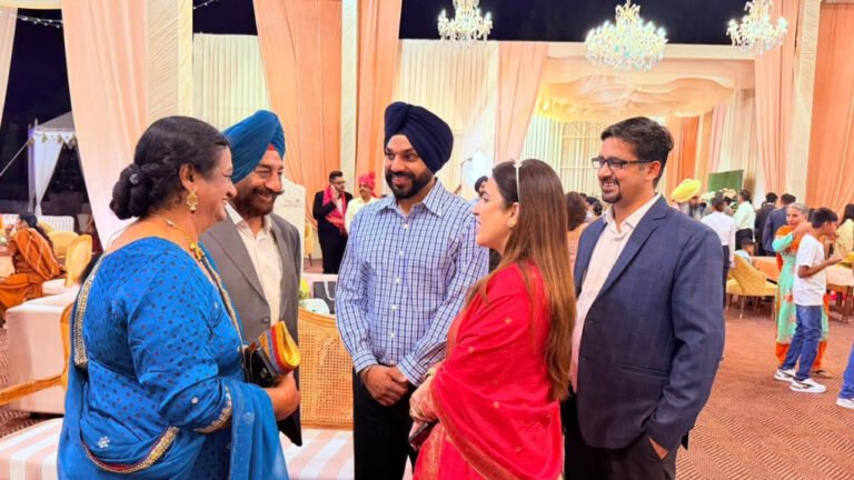 Sarabjeet Singh Samana Attends Rajneesh Sharma’s Son’s Wedding Party