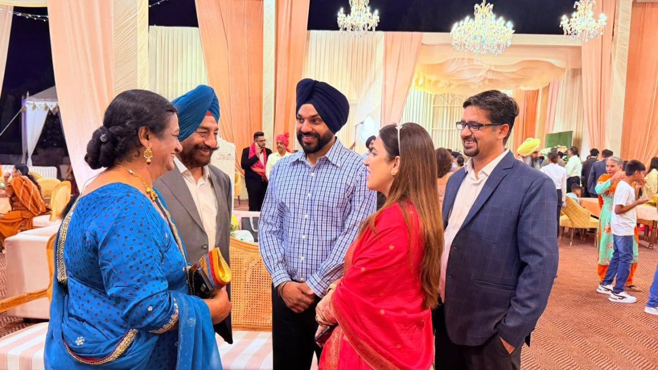 Mohali wedding party attended by Sarabjeet Singh Samana for Rajneesh Sharma’s son