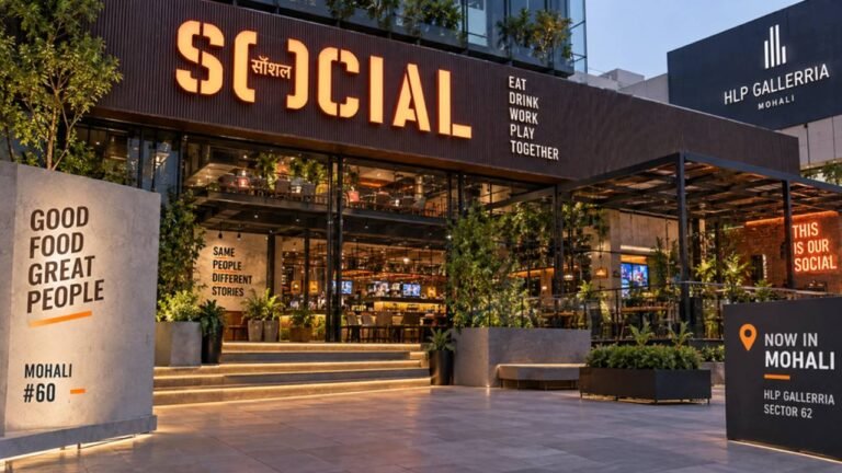 SOCIAL Opens Its 60th Outlet in Mohali, Bringing a New Café-Bar Experience to the City