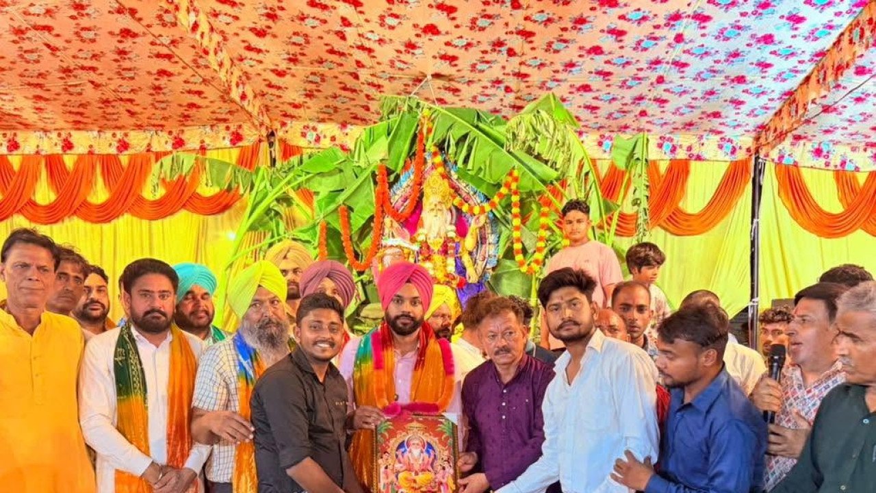 Vishwakarma Jayanti puja at Dussehra Ground Blongi