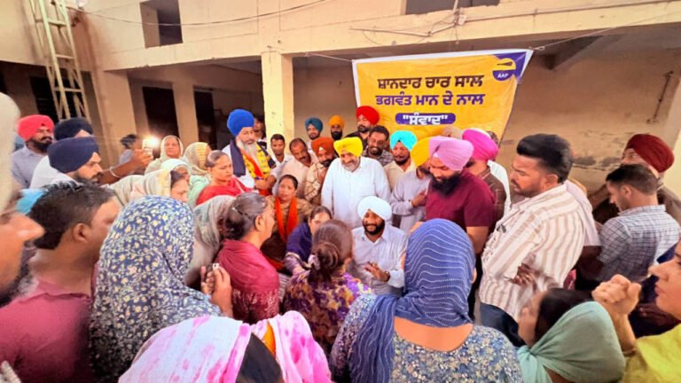Chaparchidi Khurd meeting with Kulwant Singh and Mohali villagers