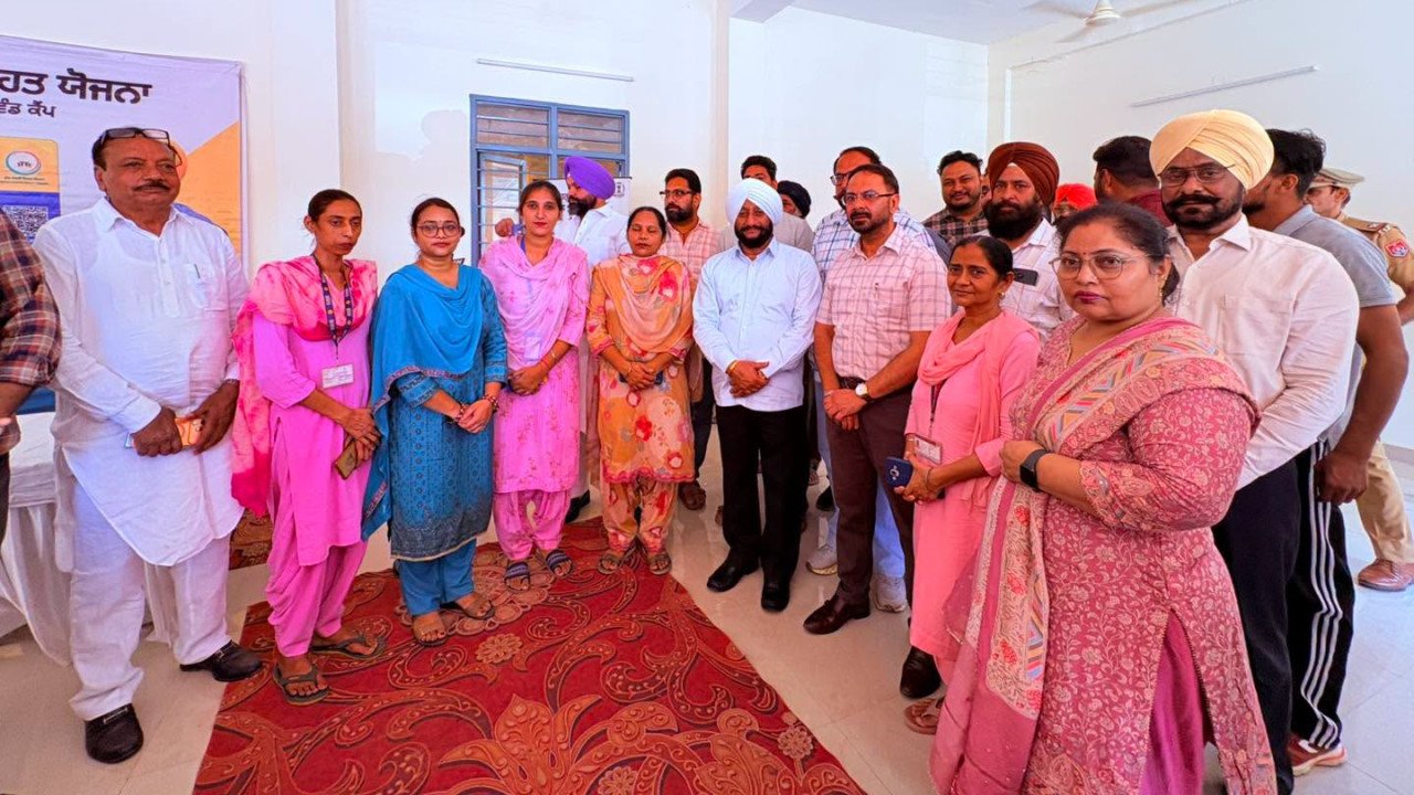 Health insurance cards distributed to beneficiaries in Sohana Mohali