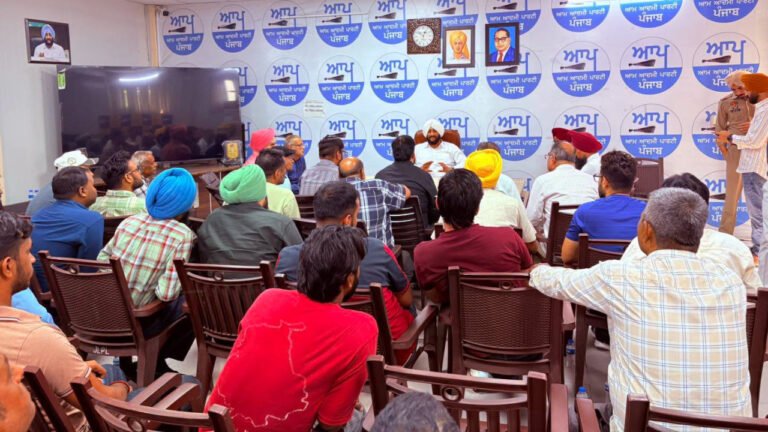 Constituency meeting with Kulwant Singh and people at office