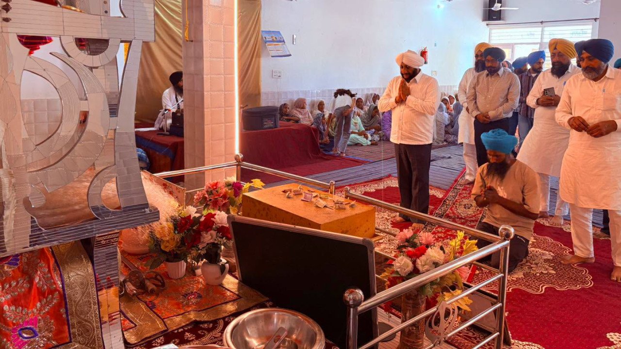 Bahadur Singh condolence prayer at Gurdwara Sahib in village Gudana