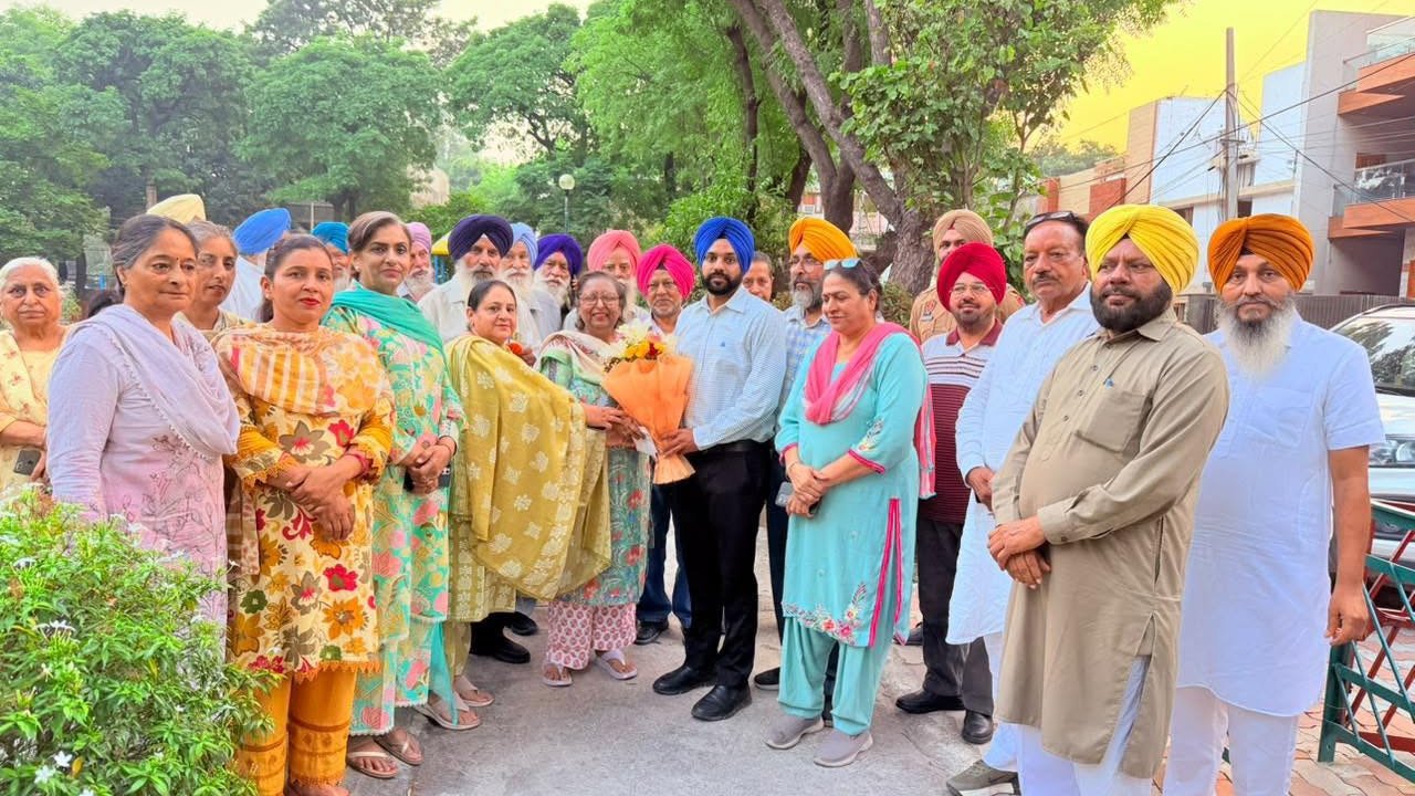 Phase-1 Mohali parks visited by Sarabjeet Singh Samana