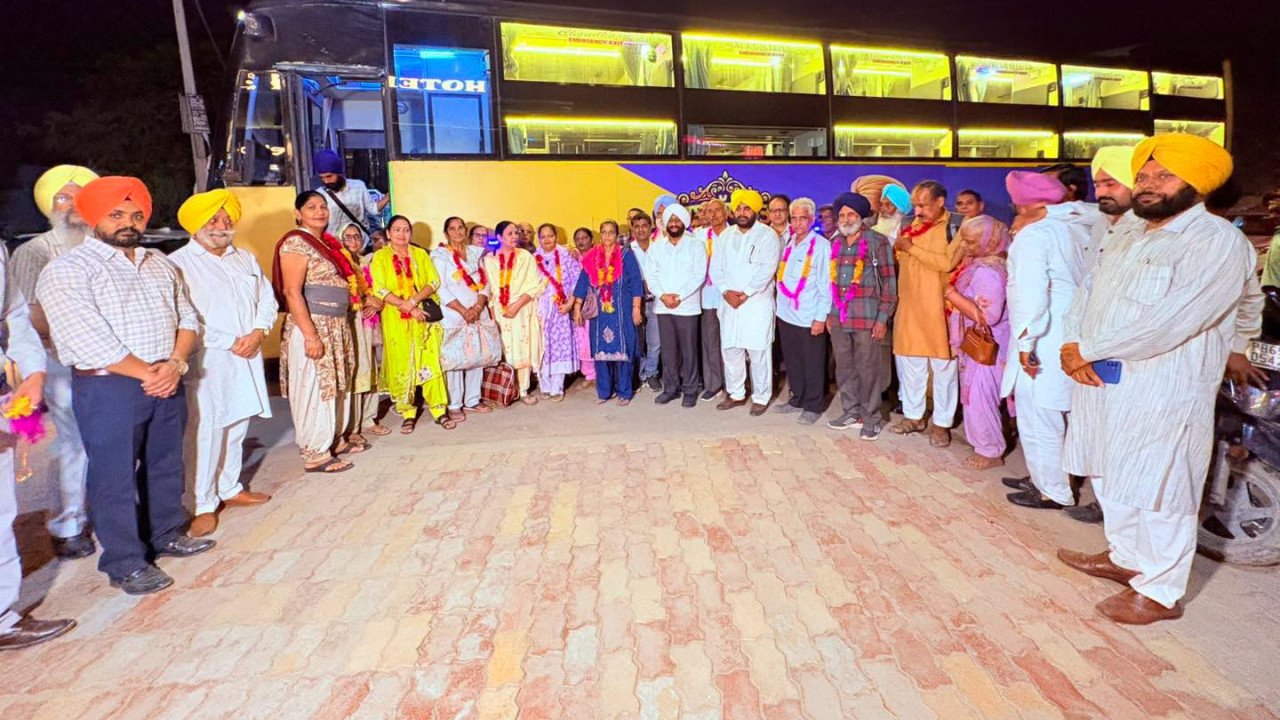 Chief Minister's Pilgrimage Yatra bus for senior pilgrims from Balongi