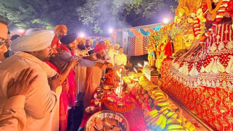 Baronpur puja with Sarabjeet Singh Samana in Mohali
