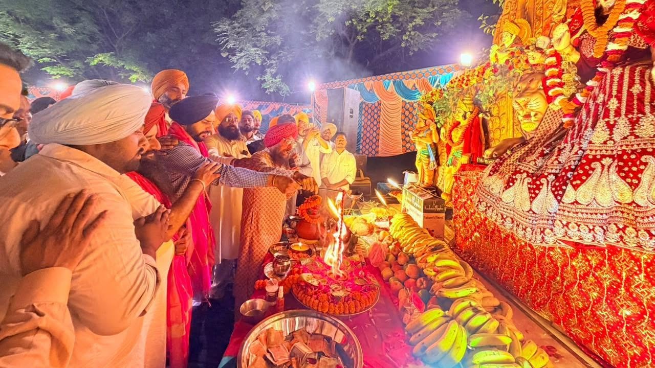 Baronpur puja with Sarabjeet Singh Samana in Mohali